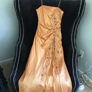 Sz S Gold Dress